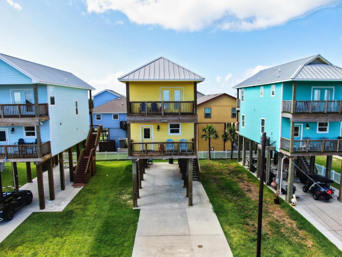 Yellow Beach Haven, Decks, Views, Mere Steps To Sand Galveston Dış mekan fotoğraf